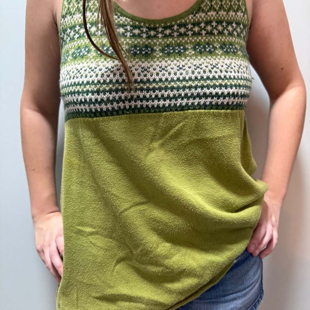 Old Navy Women's Fair Isle Lambswool Blend Tank Top